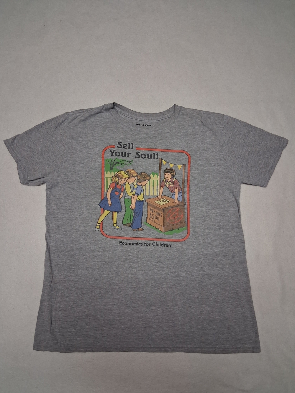 4/20$ Black Matter Gray 'Sell Your Soul' Graphic Kids Tee